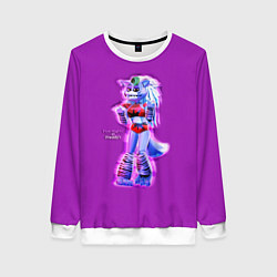 Свитшот женский Five Nights at Freddys: Security Breach Волчица Ро, цвет: 3D-белый