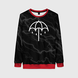 Свитшот женский Bring me the horizon молнии, цвет: 3D-красный