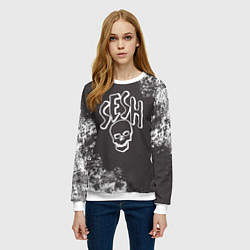 Свитшот женский Bones, цвет: 3D-белый — фото 2