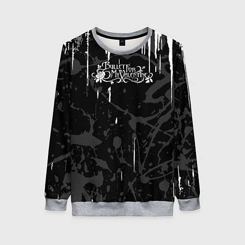 Женский свитшот Bullet for my valentine / 3D-Меланж – фото 1