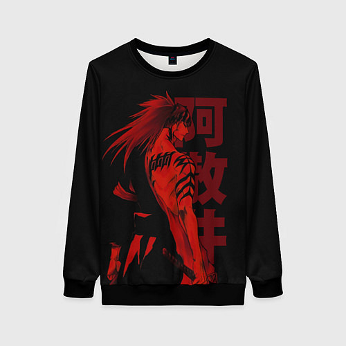 Женский свитшот Abarai Renji / 3D-Черный – фото 1