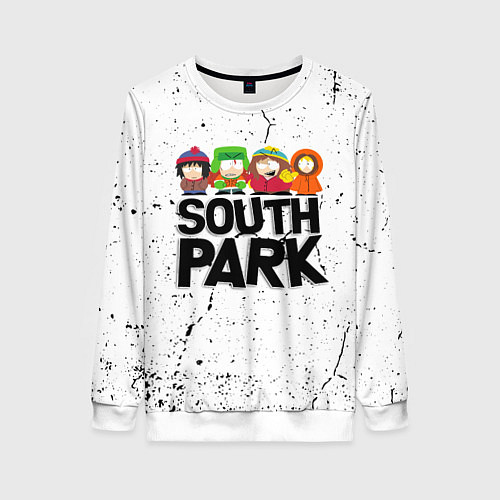 Женский свитшот Южный парк мультфильм - персонажи South Park / 3D-Белый – фото 1