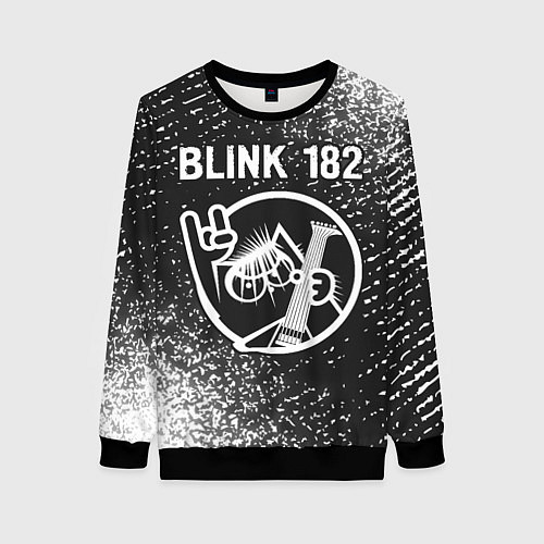 Женский свитшот Blink 182 КОТ Спрей / 3D-Черный – фото 1