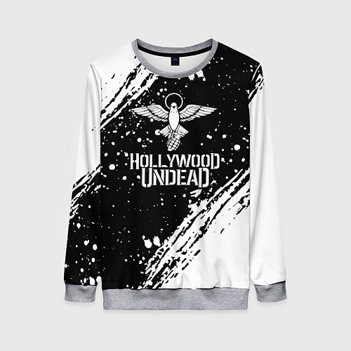 Женский свитшот Hollywood undead / 3D-Меланж – фото 1