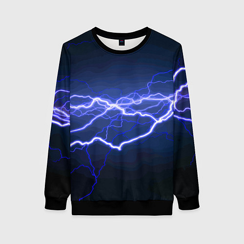 Женский свитшот Lightning Fashion 2025 Neon / 3D-Черный – фото 1