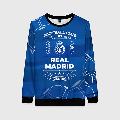 Женский свитшот Real Madrid FC 1 / 3D-Черный – фото 1
