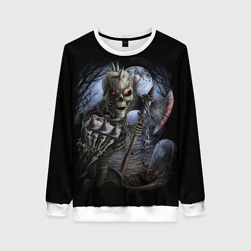 Женский свитшот Территория кошмана / 3D-Белый – фото 1