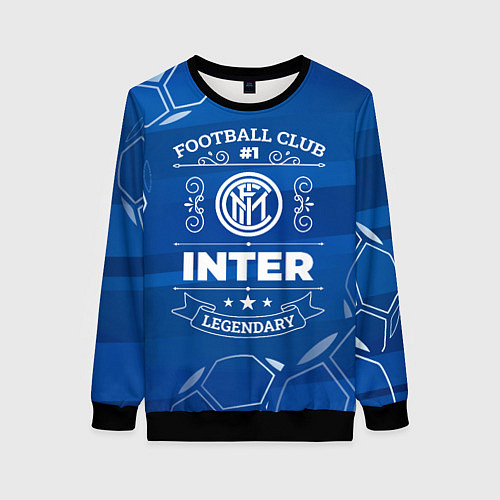 Женский свитшот Inter FC 1 / 3D-Черный – фото 1