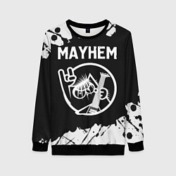 Свитшот женский Mayhem КОТ Краска, цвет: 3D-черный