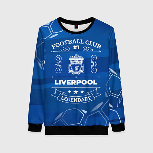 Женский свитшот Liverpool FC 1 / 3D-Черный – фото 1