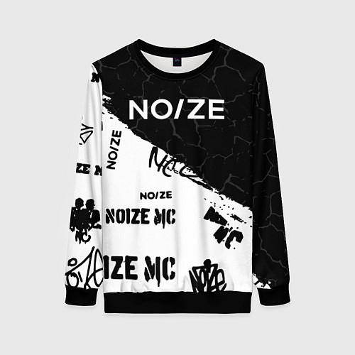 Женский свитшот Noize mc Паттерн / 3D-Черный – фото 1