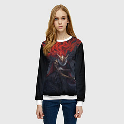 Свитшот женский ELDEN RING МАЛЕНИЯ MALENIA, цвет: 3D-белый — фото 2