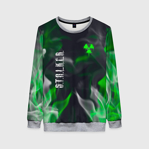 Женский свитшот S T A L K E R 2 пламя / 3D-Меланж – фото 1