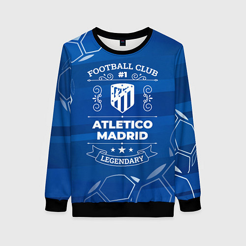 Женский свитшот Atletico Madrid FC 1 / 3D-Черный – фото 1