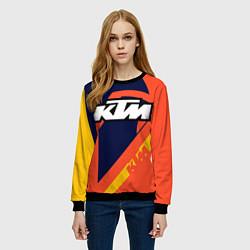 Свитшот женский KTM VINTAGE SPORTWEAR, цвет: 3D-черный — фото 2