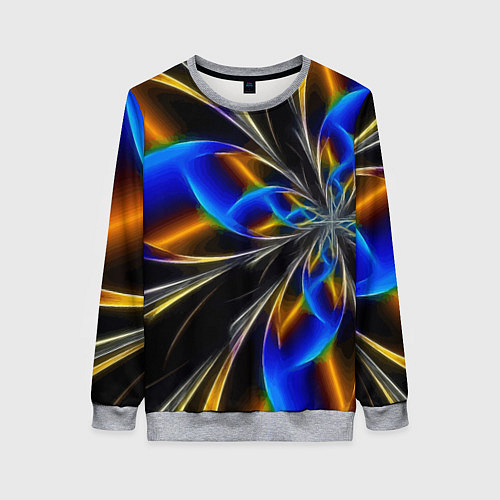 Женский свитшот Neon vanguard pattern Fashion 2023 / 3D-Меланж – фото 1