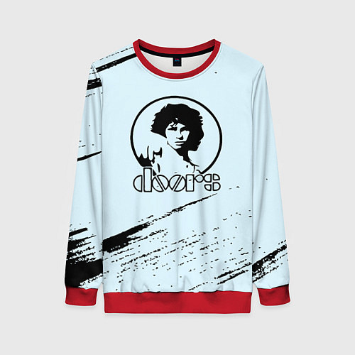 Женский свитшот The doors музыкант / 3D-Красный – фото 1