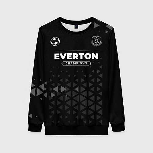 Женский свитшот Everton Форма Champions / 3D-Черный – фото 1