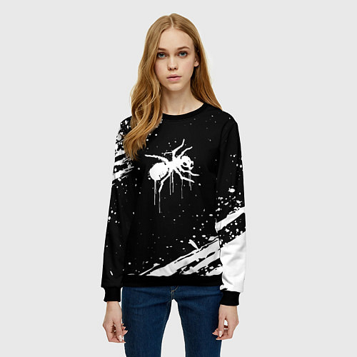 Женский свитшот The prodigy - паук / 3D-Черный – фото 3