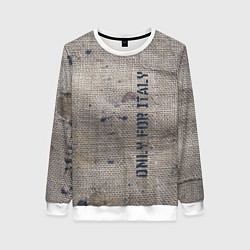 Женский свитшот Only for Italy Мешковина Авангард Hype
