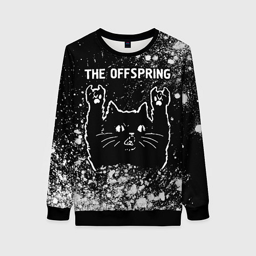 Женский свитшот The Offspring Rock Cat / 3D-Черный – фото 1