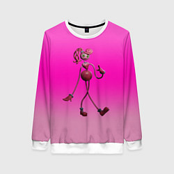 Свитшот женский POPPY PLAYTIME МАМА ДЛИННЫЕ НОГИ, цвет: 3D-белый