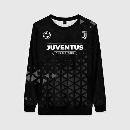 Женский свитшот Juventus Форма Champions / 3D-Черный – фото 1
