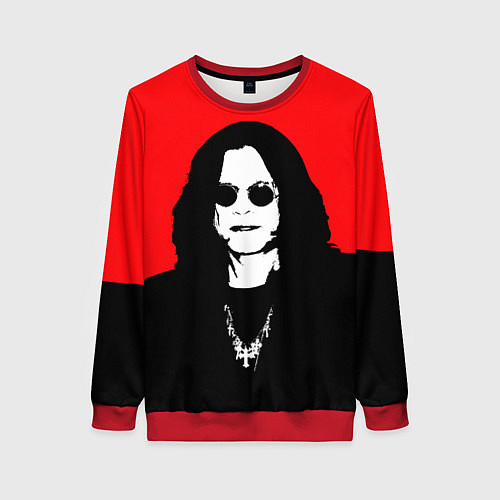 Женский свитшот OZZY OSBOURNE ОЗЗИ ОСБОРН / 3D-Красный – фото 1