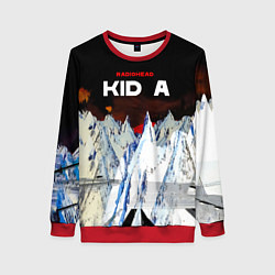 Свитшот женский Kid A - Radiohead, цвет: 3D-красный