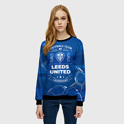 Свитшот женский Leeds United Football Club Number 1, цвет: 3D-черный — фото 2