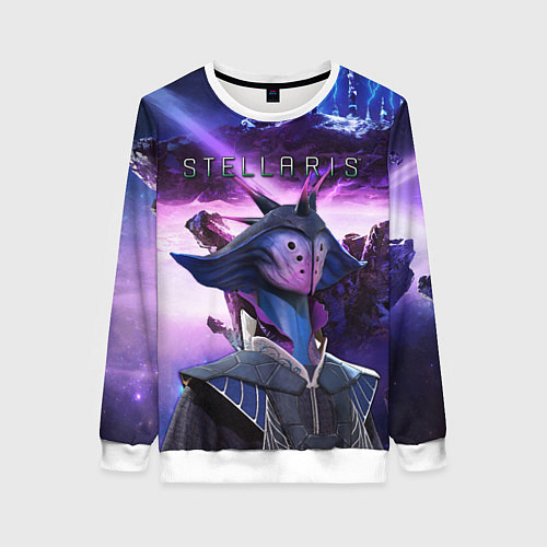 Женский свитшот STELLARIS СТЕЛЛАРИС / 3D-Белый – фото 1