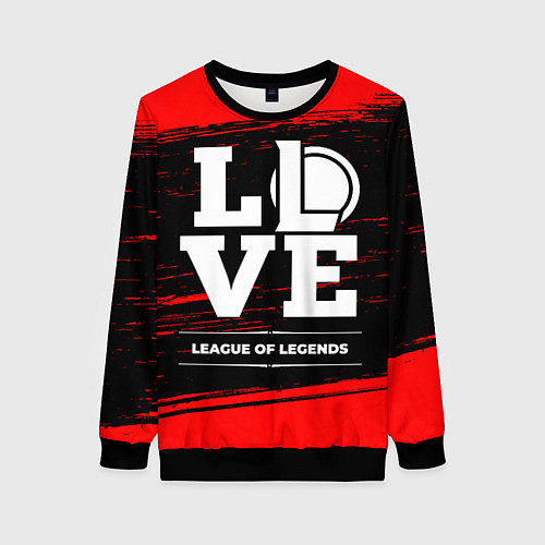 Женский свитшот League of Legends Love Классика / 3D-Черный – фото 1