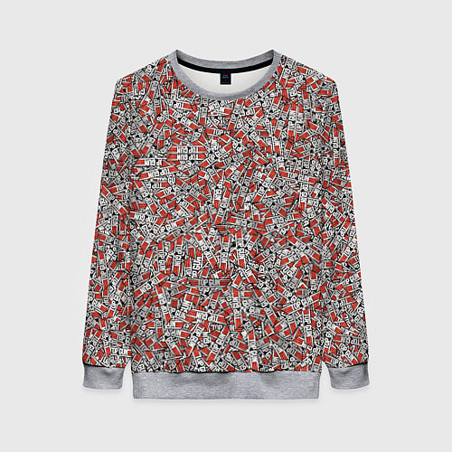 Женский свитшот TOP GUN / 3D-Меланж – фото 1