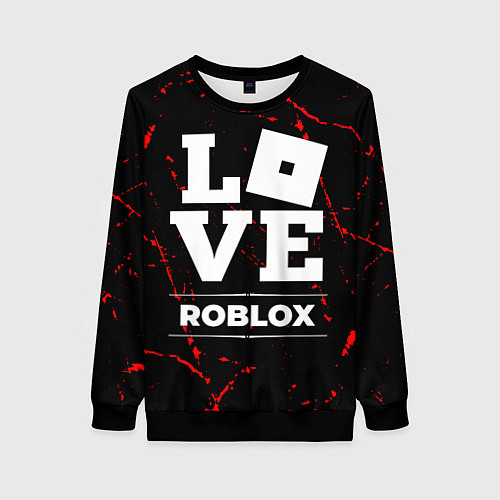 Женский свитшот Roblox Love Классика / 3D-Черный – фото 1