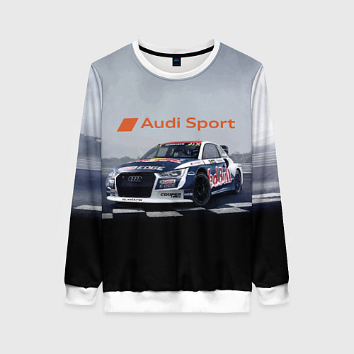 Женский свитшот Ауди Спорт Гоночная команда Audi sport Racing team / 3D-Белый – фото 1