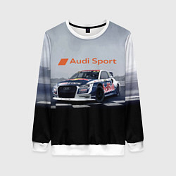 Свитшот женский Ауди Спорт Гоночная команда Audi sport Racing team, цвет: 3D-белый
