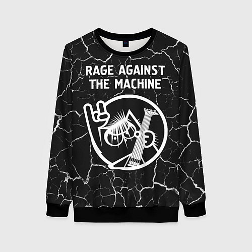 Женский свитшот Rage Against The Machine КОТ Трещины / 3D-Черный – фото 1