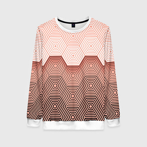 Женский свитшот Hexagon Minimal / 3D-Белый – фото 1