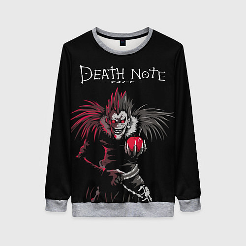 Женский свитшот Тетрадь смерти Ryuk / 3D-Меланж – фото 1