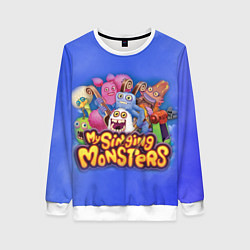 Женский свитшот My singing monsters поющие монстры