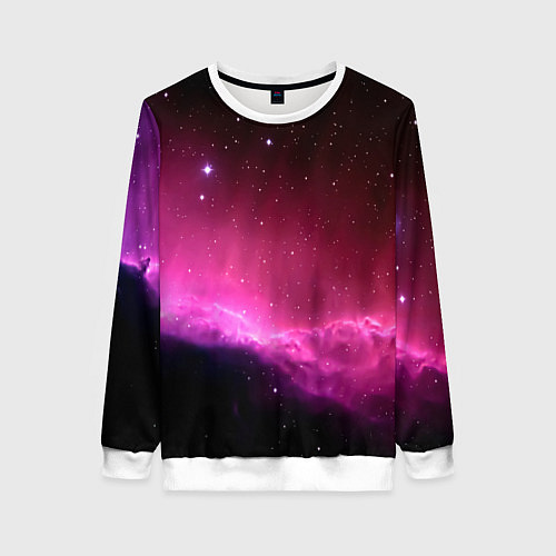 Женский свитшот Night Nebula / 3D-Белый – фото 1