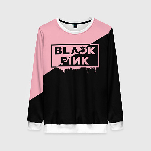 Женский свитшот BLACKPINK BIG LOGO / 3D-Белый – фото 1