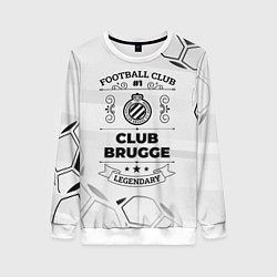 Свитшот женский Club Brugge Football Club Number 1 Legendary, цвет: 3D-белый