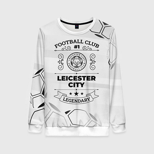 Женский свитшот Leicester City Football Club Number 1 Legendary / 3D-Белый – фото 1