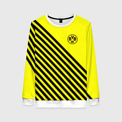 Свитшот женский Borussia черные полосы, цвет: 3D-белый