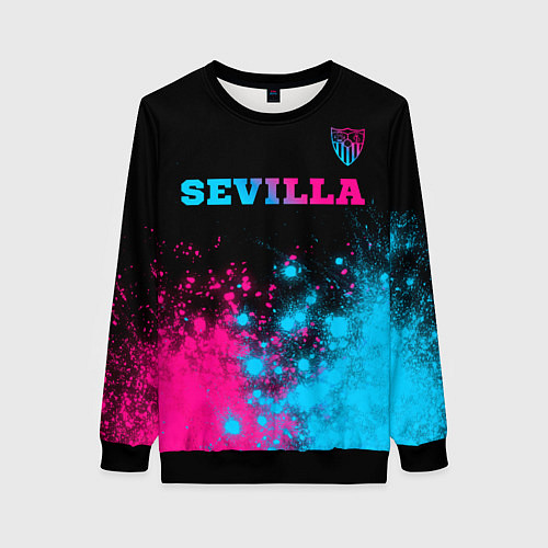 Женский свитшот Sevilla Neon Gradient / 3D-Черный – фото 1