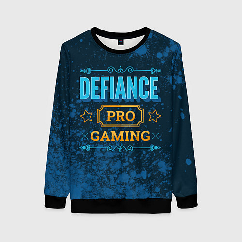 Женский свитшот Игра Defiance: PRO Gaming / 3D-Черный – фото 1