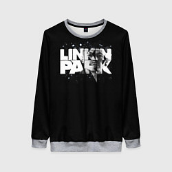 Свитшот женский Linkin Park логотип с фото, цвет: 3D-меланж