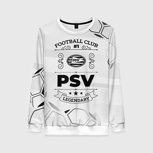 Женский свитшот PSV Football Club Number 1 Legendary / 3D-Белый – фото 1