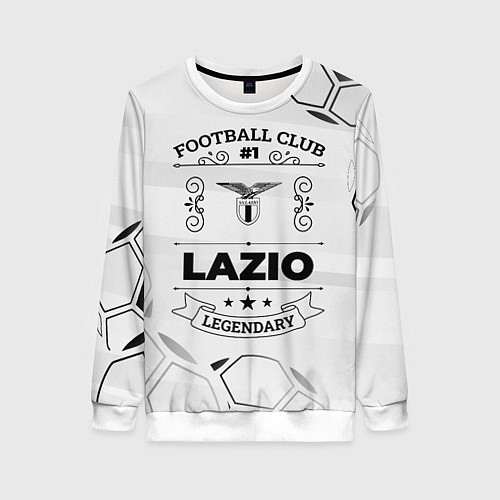 Женский свитшот Lazio Football Club Number 1 Legendary / 3D-Белый – фото 1